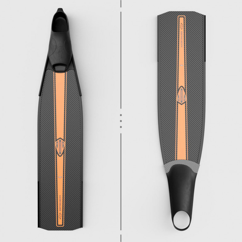 Spearfishing bifins 820 mm length C8 carbon