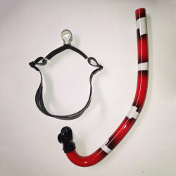 Finswimming kids front snorkel