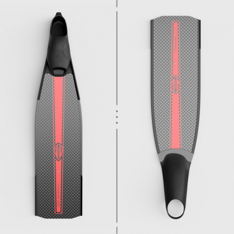 Free diving bifins 760 mm length C5 carbon