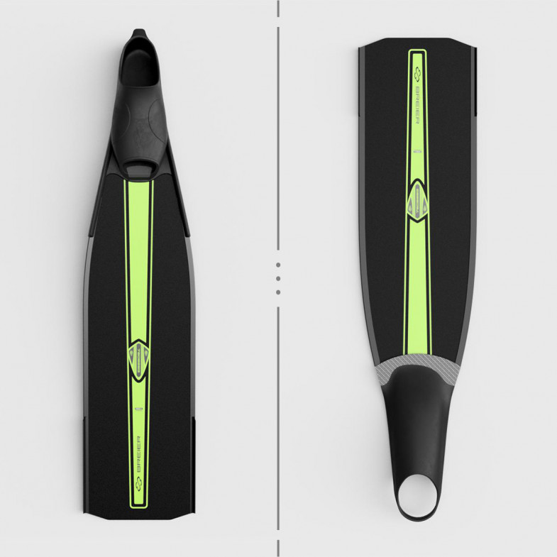Free diving bifins 760 mm length S glass fiber