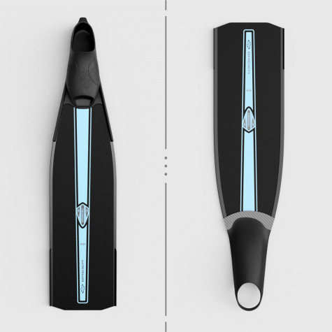 Free diving bifins 760 mm length E glass fiber