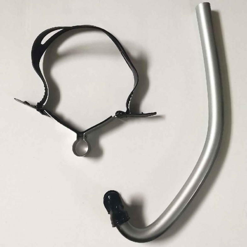 Tuba frontal nage avec palmes adulte