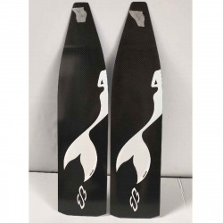 Pair of fins 820B1C5  - Freediving - with closed heel footpocket