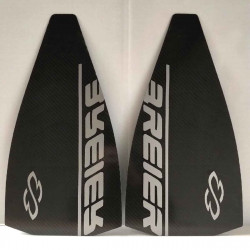 Pair of fins 450B2C8 with custom footpocket - Finswimming & riverboarding not for Hockey/Octopush/Rugby