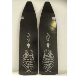 Pair of fins 820B2EG  -  Freediving / Constant weight / Spearfishing - Closed heel footpocket