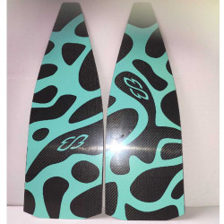 Pair of fins 640B2C5 - Finswimming/Spearfishing/Riverboarding/Sport Diving/Rescue & Lifesaving - Custom footpockets