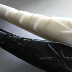 Pair of 270 mm length underwater hockey sticks right-handed for medium or small hands