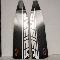 Paire de palmes 760B4C8 - Chasse/Apnée/Tir su Cible - Avec chausson de marque au choix à talon fermé