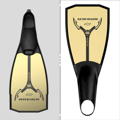 Palmes hockey subaquatique de longueur 500 mm en fibre de carbone C8