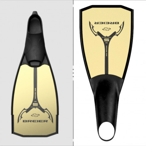Underwater Rugby bifins 500 mm length C8 carbon