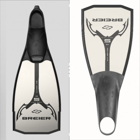Underwater Rugby bifins 500 mm length C5 carbon