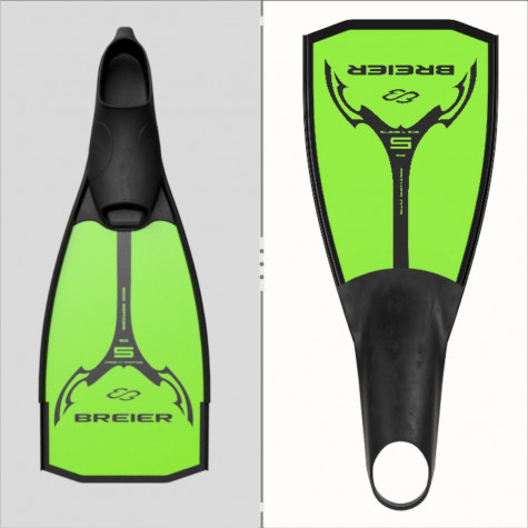 Underwater Rugby bifins 500 mm length S glass fiber