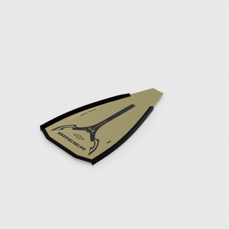 Paire de voilures rugby subaquatique de longueur 450 mm en fibre de carbone C8