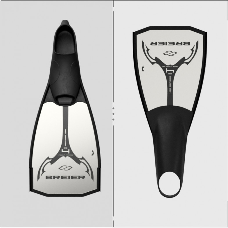 Palmes rugby subaquatique de longueur 450 mm en fibre de carbone C5