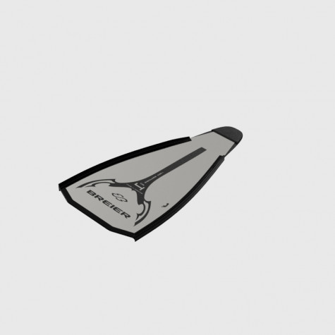 Pair of Underwater Rugby blades 450 mm length C5 carbon
