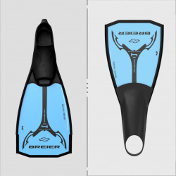 Underwater Rugby bifins 450 mm length E glass fiber