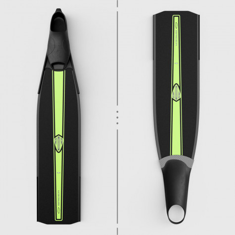 Spearfishing bifins 820 mm length S glass fiber