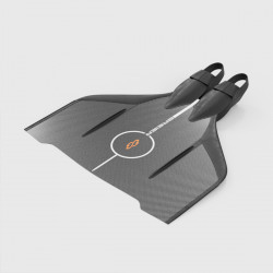 Free diving wing monofin 600 mm length C8 carbon