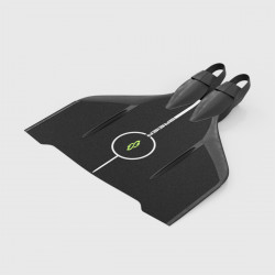 Monopalme à ailette apnée poids constant de longueur 600 mm en fibre de verre S