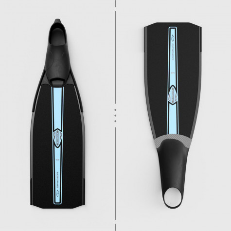 Spearfishing bifins 640 mm length E glass fiber