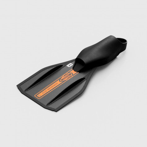 Palmes bodysurf & bodyboarding de longueur 450 mm en fibre de carbone C8 avec chausson hybride