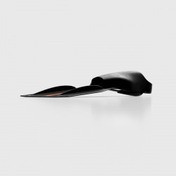 Palmes bodysurf & bodyboarding de longueur 450 mm en fibre de carbone C8 avec chausson hybride