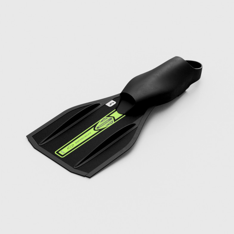 Palmes bodysurf & bodyboarding de longueur 450 mm en fibre de verre S avec chausson hybride